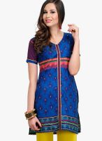 Yepme Blue Printed Kurtis