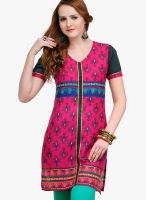 Yepme Fuchsia Printed Kurtis