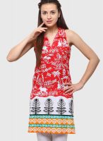 Yepme Red Printed Kurtis