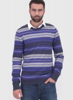 s.Oliver Blue Round Neck Sweater