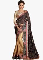 7 Colors Lifestyle Black Embroidered Sarees