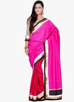 7 Colors Lifestyle Pink Printed Saree