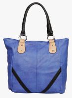 Bagkok Blue Polyurethane (Pu) Tote Bag