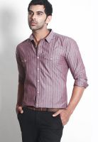 Basics Purple Casual Shirts