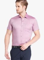 Black Coffee Purple Slim Fit Formal Shirt