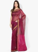 Bunkar Pink Printed Saree