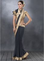 Desi Look Black Printed Saree