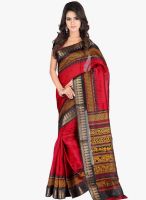 Desi Look Red Printed Saree