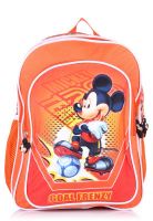Disney 14 Inches Mickey Football Story Orange School Bag