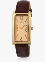 Escort E-1500-129 Brown/Champagne Analog Watch