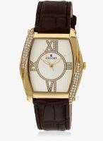 Escort E-2100-526 Brown/Silver Analog Watch