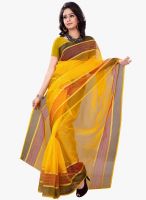 Florence Yellow Solid Saree