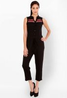 Fusion Beats Black Printed Jumpsuit