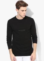 G-Star RAW Black Printed Round Neck T-Shirts