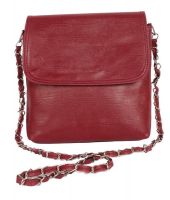 Greentree Maroon Non Leather Sling Bag
