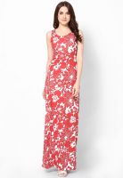 Harpa Rust Colored Printed Maxi Dress