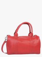I Know Red Leather Handbag