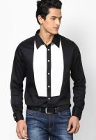 I Know Solid Black Casual Shirt