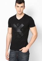 Jack & Jones Black V-Neck T Shirt