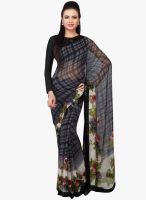 Jashn Green Printed Saree