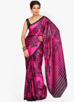Jashn Pink Printed Saree