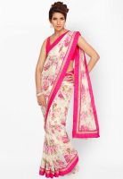 Jashn Pink Printed Saree Jashn Pink Printed Saree