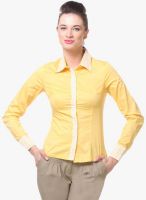 Kaaryah Yellow Solid Shirt