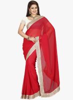 Kalista Fashions Navy Blue Solid Saree
