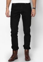 Levi's Black Regular Fit Jeans (504)