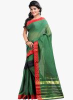 Lookslady Green Printed Saree