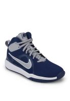 Nike Team Hustle D 6 (Gs) Blue Basketball Shoes