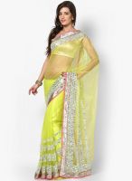 RCPC Embellished Green Net Saree