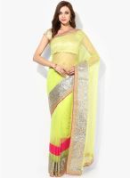 RCPC Green Printed Net Saree