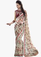 Roop Kashish Beige Printed Saree