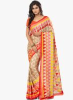 Roop Kashish Beige Printed Saree