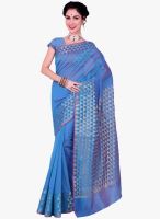 Roop Kashish Blue Printed Saree