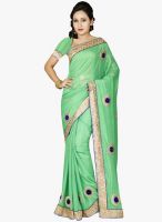 Roop Kashish Green Embroidered Saree