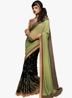 Roop Kashish Green Embroidered Saree