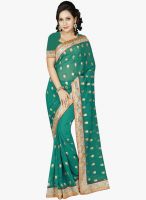 Roop Kashish Green Embroidered Saree