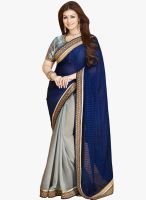 Roop Kashish Navy Printed Saree