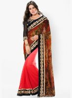 Roop Kashish Orange Embroidered Saree