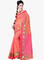 Roop Kashish Orange Solid Saree