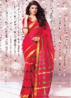 Roop Kashish Pink Embroidered Saree