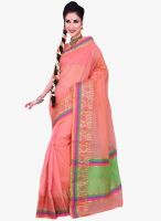 Roop Kashish Pink Solid Saree