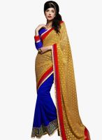 Roop Kashish Yellow Embroidered Saree