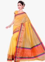 Roop Kashish Yellow Solid Saree