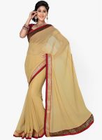 Saree Swarg Beige Embroidered Saree