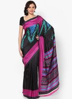 Satrang Silk Blend Black Saree Satrang Silk Blend Black Saree