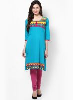 Shree Blue Printed Kurtis