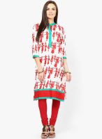 Shree Red Printed Kurta